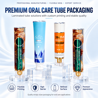 Tubes en aluminium et plastique pour dentifrice, emballages vides avec bouchon à vis, impression UV, logo personnalisé, 12,7-35 mm