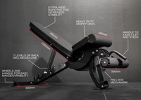 Banc de presse d'équipement de fitness de haute qualité banc plat de baisse d'inclinaison réglable