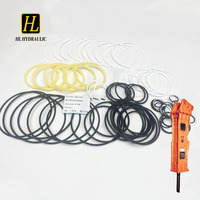 Kit de joints d'étanchéité pour brise-roche hydraulique H12X, kit de joints toriques anti-poussière et tampons pour pièces de réparation de marteaux