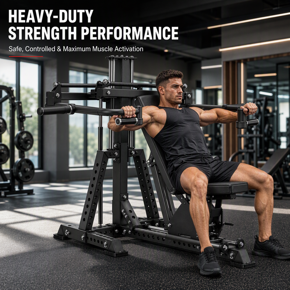 Multi Function Leverage Chest Press Machine Adjustable Incline Flat ...
