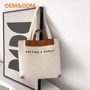Túi Tote vải <span class=keywords><strong>canvas</strong></span> thời trang in logo tùy chỉnh bán chạy KAISEN, túi vải <span class=keywords><strong>canvas</strong></span> cỡ lớn có quai xách, đeo chéo - Product Image 1