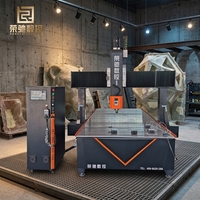 Machine de fraisage CNC 4 axes haute précision Rongchi avec commande Syntec pour modèles de bateaux, moules en mousse et sculptures paysagères extérieures