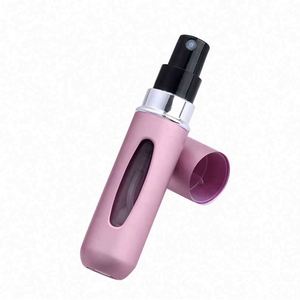 Atomiseur de parfum portable en aluminium de 5 ml avec capuchon pulvérisateur, rechargeable, mini flacon de voyage pour sérum de soin de la peau, vente en gros, 100 pièces - Product Image 4