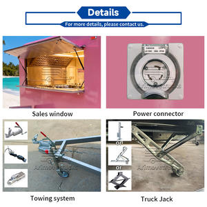 Remorque alimentaire entièrement équipée, camion de restauration pour boissons fraîches, camion de restauration pour <span class=keywords><strong>kebab</strong></span>, remorques de restauration BBQ certifiées DOT USA avec véranda et toilettes intégrées - Product Image 5