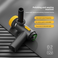 Machine de polissage et de cirage manuelle à affichage numérique pour voiture, outil de détaillage domestique à vitesse variable pour l'élimination des rayures