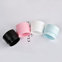 Pot cosmétique à double paroi 3g 5g 10g 15g 20g 30g 50g 100g en plastique PP avec couvercle Noir rose Blanc Bleu Modèle YLO-CJ001