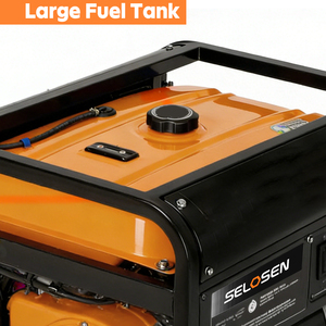 10kw Portable <b>Gas</b> Gasoline <b>Generator</b> Made in China Single Phase HSAMZ-<b>Gas</b>-Powered Portable <b>Generator</b> 10KW Portable Gener - Product Image 2