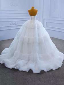 AL1612 مخصص حورية البحر فستان زفاف للنساء أبيض البوهو رداء ماري لأم العروس - Product Image 5