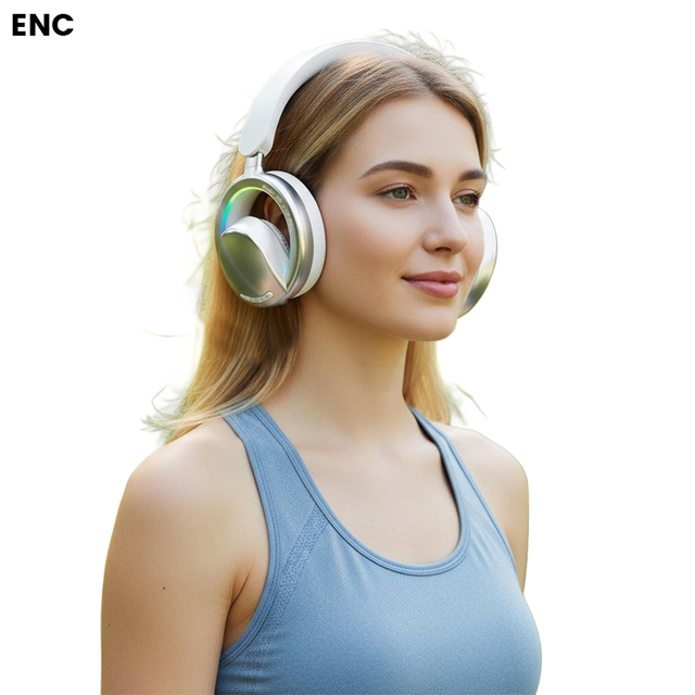 Open & Over Ear Wireless Headphones BT 6.0 OWS Sports Earbuds 38 Hours Playtime Air Conduction Headset with ENC for Running