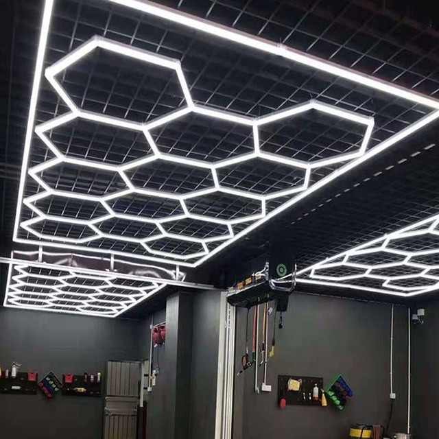 High Quality Modern Hexagonal LED Lights for Indoor Aluminum Body for Office Restaurant Decor