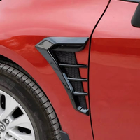 Autocollants décoratifs universels noirs en ABS de 30 cm pour ailes latérales et sorties d'air pour Tesla Model 3