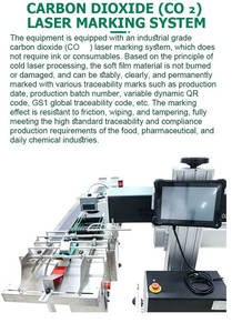 Codificador de Fecha Compacto para la Parte Delantera de la Línea de Producción con Certificación CE, Máquina de Rechazo de Bolsas de Plástico para Alimentos con Paginación Automática y Marcado Láser CO2 - Product Image 6