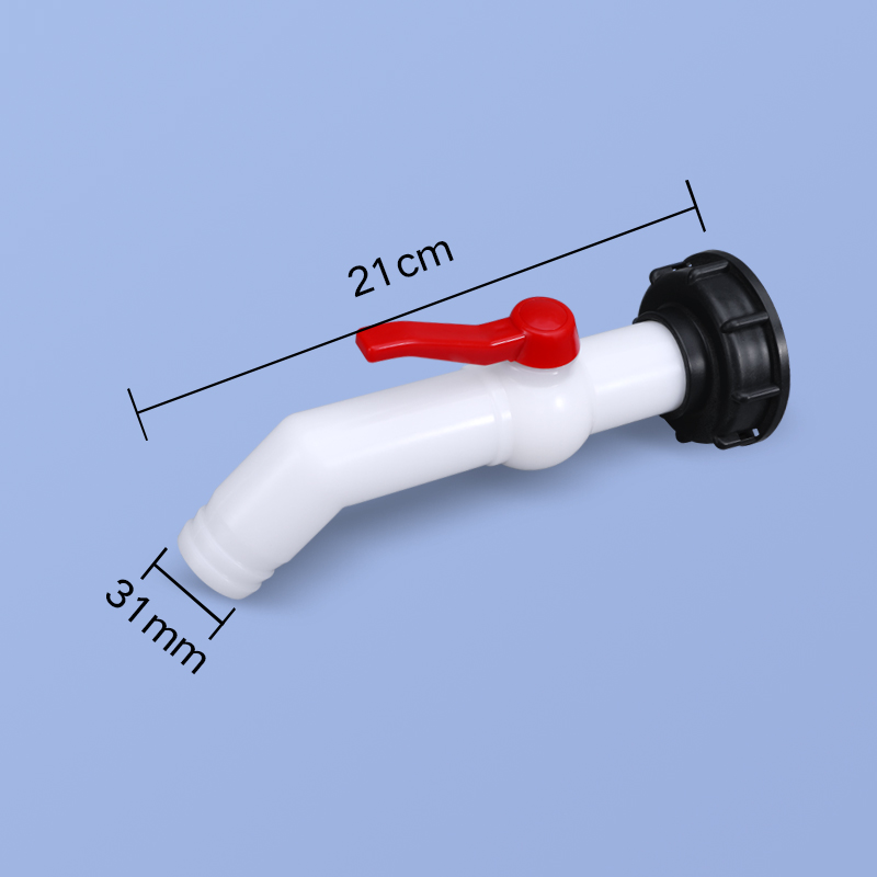 1inch 45°bevel white ball valve