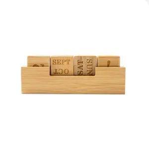 Bamboo <b>Perpetual</b> <b>Calendar</b> sustainable merchandising - Product Image 3