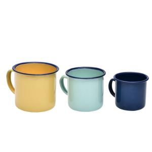 Tazas de Café de Metal Esmaltado Vintage Blancas Personalizadas con Logotipo, Aptas para Lavavajillas, con Asa, Ideales para Campamento y Actividades al Aire Libre, Aptas para Sublimación - Product Image 2