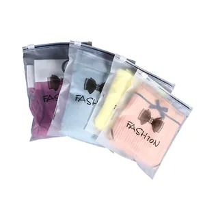 Kunden spezifisches Logo Frosted Plastic Bag Grip Selbst dichtende wieder versch ließbare Mini-Druckverschluss-Verpackung Zip-Lock-Tasche