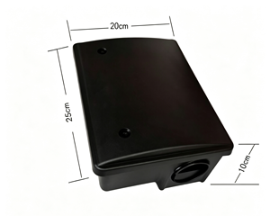 Estación de Cebo para Roedores, Caja de Cebo para Ratones para Control de Plagas en Interiores y Exteriores, Colocación Segura de Cebo, Monitoreo y Control de Roedores - Product Image 1