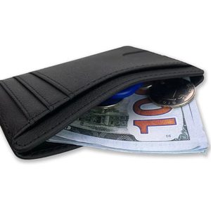 Minimalist Slim Credit Card <b>Holder</b> With Transparent ID Window Small Leather Card <b>Wallet</b> for Women Men - Product Image 4