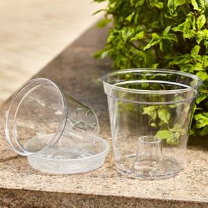 Transparent orchidée eau mousse Phalaenopsis spécial en plastique Pot de fleur respirant clair racine planteur pour plantes chaudes - Product Image 6