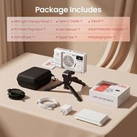AQSHE 144 LED V144 Panneau de thérapie infrarouge portable haute puissance sans fil à lumière rouge, mini, avec batterie intégrée