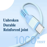 Câble de transfert de charge rapide 66W 2.4A nouveau style de câble de données flexible pour chargeur rapide 3 1 câble USB plusieurs couleurs pour iOS