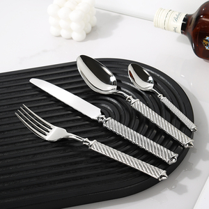 Juego de Cubiertos de Acero Inoxidable Personalizado para Restaurantes y Hoteles de Estilo Occidental, Juego de Cubiertos con Caja de Regalo Abierta - Product Image 4