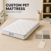 Matelas pour animaux de compagnie personnalisé avec housse amovible et lavable
