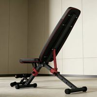 Banc de musculation multifonctionnel réglable pour usage domestique, avec fonction d'aide aux sit-ups, chaise de presse, équipement de fitness pour exercices de pression des bras