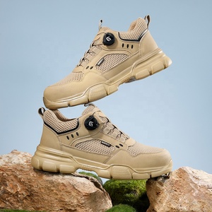 سلسلة ملابس عمل GUYISA، حذاء صيفي كاكي بمعيار أوروبي برأس فولاذي للحماية في العمل - Product Image 6