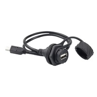 Conectores Electrónicos Industriales Lshitech, Cable de Extensión Impermeable Mini USB/Micro USB/Tipo B de 0.3-1m, Transmisión de Datos, Aviación