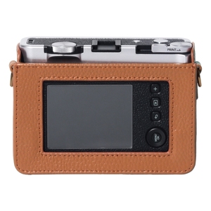 Sac de protection en cuir véritable pour appareil photo FUJIFILM <span class=keywords><strong>instax</strong></span> mini Evo avec sangle, vente en gros - Product Image 3