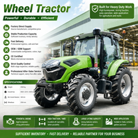 Tractor Agrícola de Primera Calidad con Ruedas FULCORE, Cabina con Aire Acondicionado Opcional, Motor Diésel de 6 Cilindros para Arado