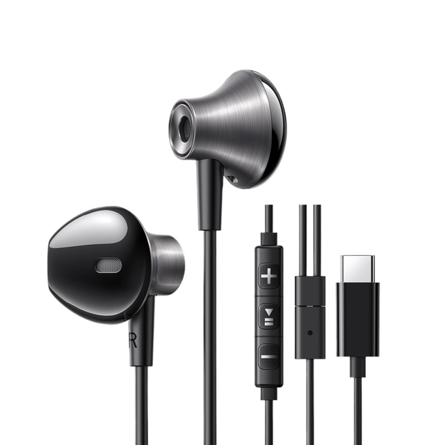 UGREEN EP106 USB C Headphones Wired with Mic&Volume Control Hi-Fi Stereo Wired Type C Earphones Light-weight Ergonomic Earbuds