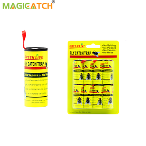 Piège à mouches autocollant double face écologique et non toxique Magicatch, directement de l'usine, avec épingles adhésives pour les magasins de fruits et les cafés - Product Image 1