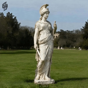 <span class=keywords><strong>Escultura</strong></span> de la <span class=keywords><strong>Diosa</strong></span> <span class=keywords><strong>Atenea</strong></span> de Estilo Europeo, Hecha a Medida, de Tamaño Real, en Mármol Blanco, para Decoración de Jardín o Villa - Product Image 3