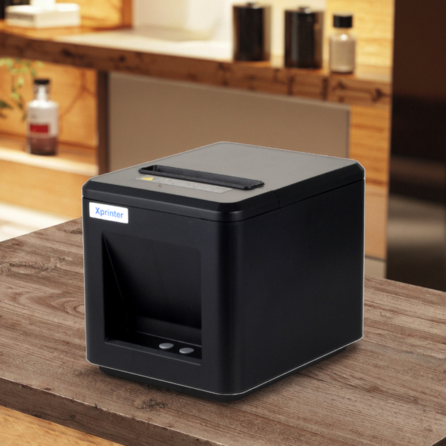 USB+LAN 80mm POS Thermal Receipt Printer with Auto Cutter Direct Thermal Printing for Supermarket Kitchen and Front Shop Use