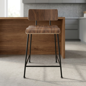 Chaise haute de bar industrielle vintage en fer avec structure métallique moderne pour la maison, le bar, la cuisine, le café, l'hôtel, style antique - Product Image 3