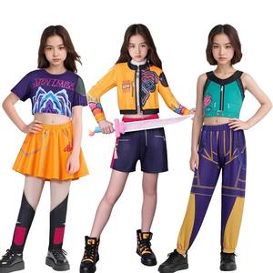 Groothandel Kids Kpop Demon Jagers Anime Kostuum Middelbare School Uniform Outfit Halloween Party Rumi Mira Zoey Cosplay Kostuum - Product Image 1