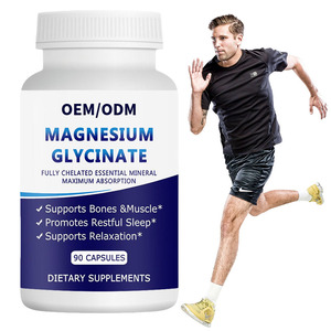 Capsule di Magnesio Glicinato e Citrato ad Alta Potenza, Bio disponibilità Migliorata, Supporta il Recupero Muscolare, la Funzione Nervosa e il Sonno - Product Image 1