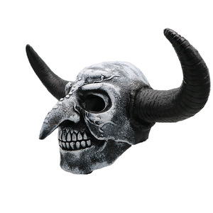 Maschera in Lattice Usa e Getta per Halloween e Natale, Maschera Integrale per Feste con Luci LED, Design Terrificante e Sanguinoso - Product Image 2