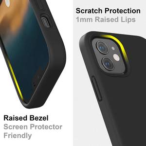 Leadplus — coque en Silicone liquide antichoc pour <span class=keywords><strong>iPhone</strong></span> <span class=keywords><strong>12</strong></span> Pro, Mini étui avec doublure en microfibre pour téléphone portable, collection 2020 - Product Image 4