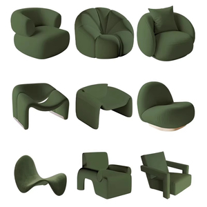 Sillón Individual de Diseño Creativo para Espacios Pequeños, Sofá de Terciopelo con Forma Especial para Sala de Estar - Product Image 4