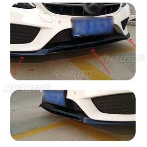 Difusor de Parachoques Delantero para Automóvil, Spoiler Negro Brillante, Pieza de Modificación para Mercedes Benz Clase C W205 2015-2018, Accesorios para Automóvil - Product Image 6