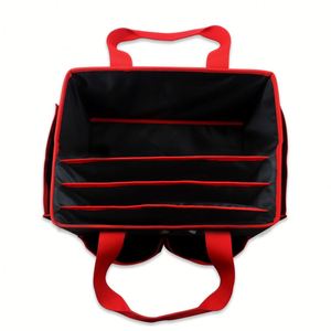 กล่องจัดระเบียบเอกสารแบบพกพา Oxford พร้อมกระเป๋าหิ้ว แฟ้มเอกสารตั้งโต๊ะ กล่องเก็บเอกสารพร้อมช่องใส่ของและหูหิ้ว - Product Image 3