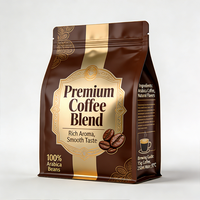 Sachet de café en papier kraft biodégradable grande capacité 1kg 2kg avec valve, compostable, barrière, à fond plat, logo personnalisé, vente en gros, pour aliments pour animaux de compagnie