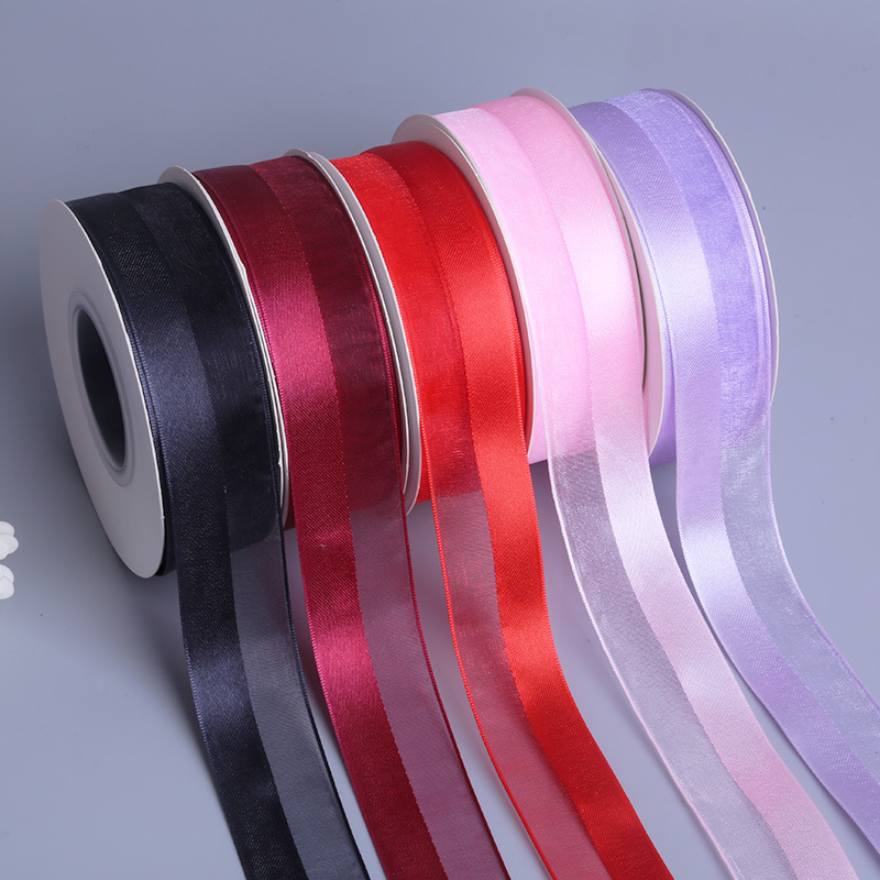 Snow Gauze Ribbon Handmade DIY Gift Wrapping Material Baking Cake Fresh Flower Ribbon Hair Accessories Colorful Ribbon Souvenir
