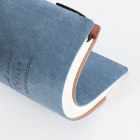 Journal A5 en cuir ciré à couverture rigide, carnet personnalisé, carnet d'affaires en PU, carnet d'étudiant à couverture rigide