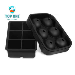 TopOne rond sans BPA fabrication de glace sphères moule moule à glaçons plateau Silicone boule de glace moule - Product Image 2