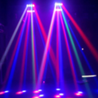 DJ disco Mini 8X3W RGBW lumière stroboscopique pas cher prix 8 yeux led faisceau d'araignée lumière principale mobile