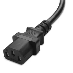 3 prong socket female socket IEC C13 power cord with ROJ tinned stripped terminal for computer